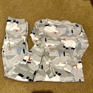 NWOT Carters Winter Theme 2 Piece Pant/Top PJs Size 4